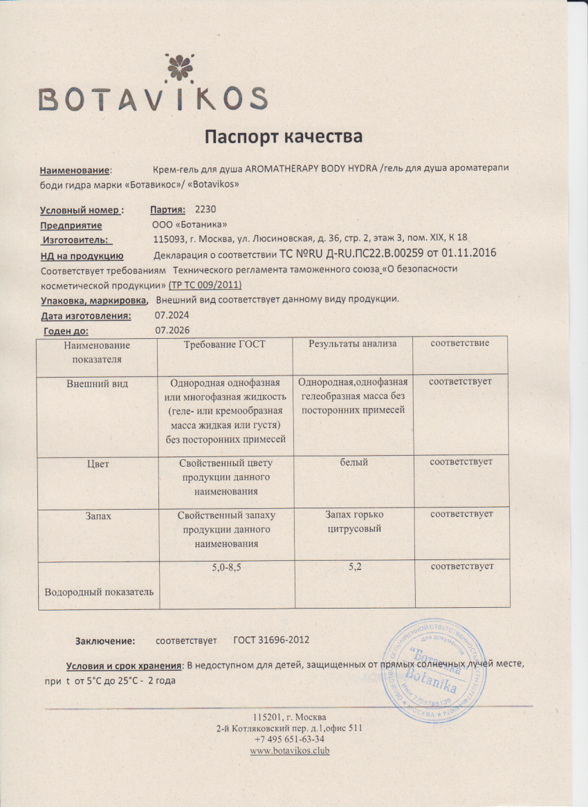 Паспорт №072024